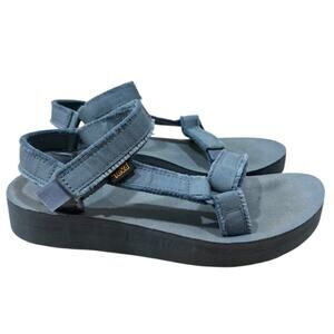 Teva Women's Midform Universal Sport Sandal, Wrought Iron/Pearl Blue